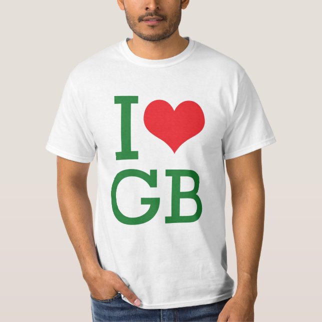 I Herz GB T-Shirt (Vorderseite)