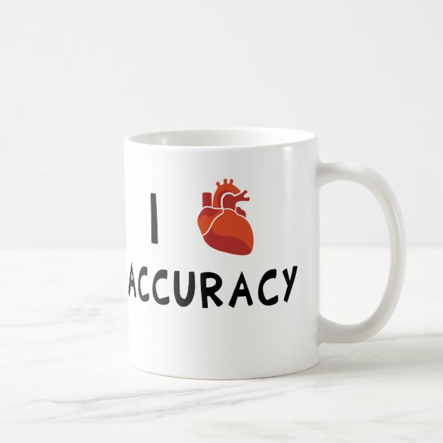 I Herz-Genauigkeit Kaffeetasse (Rechts)