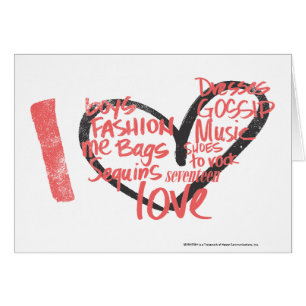 I Herz-Graffiti-Rosa