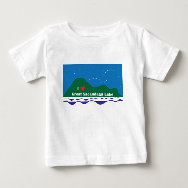 I Herz GSL Baby T-shirt (Vorderseite)