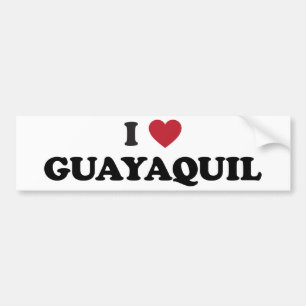 I Herz Guayaquil Ecuador Autoaufkleber