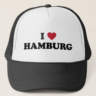 I Herz Hamburg Deutschland Truckerkappe