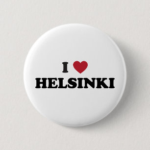 I Herz Helsinki Finnland Button