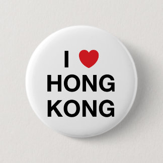 I HERZ-HONG- KONGAbzeichen-Button Button