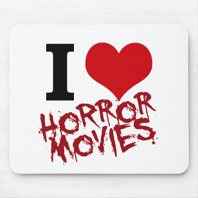 I Herz-Horror-Filme Mousepad (Vorne)
