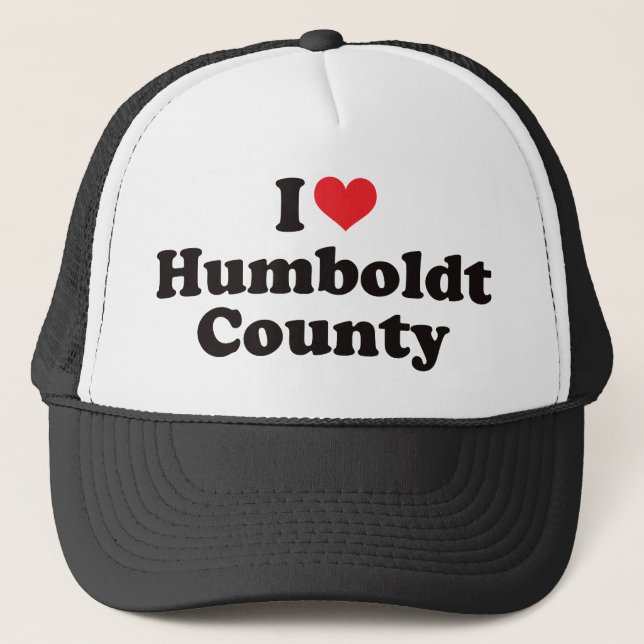 I Herz Humboldt County Truckerkappe (Vorderseite)