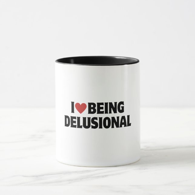 I Herz | I Liebe ist wahnsinnig | 90er Ästhetik Tasse (Zentrum)