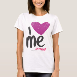 I Herz ich lila T-Shirt