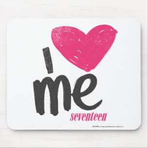 I Herz ich magentarot Mousepad