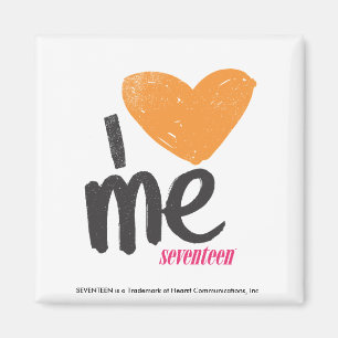 I Herz ich orange Magnet