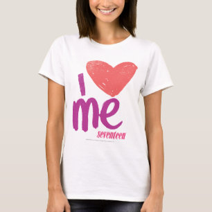 I Herz ich Rosa-Lila T-Shirt