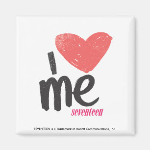 I Herz ich rosa Magnet