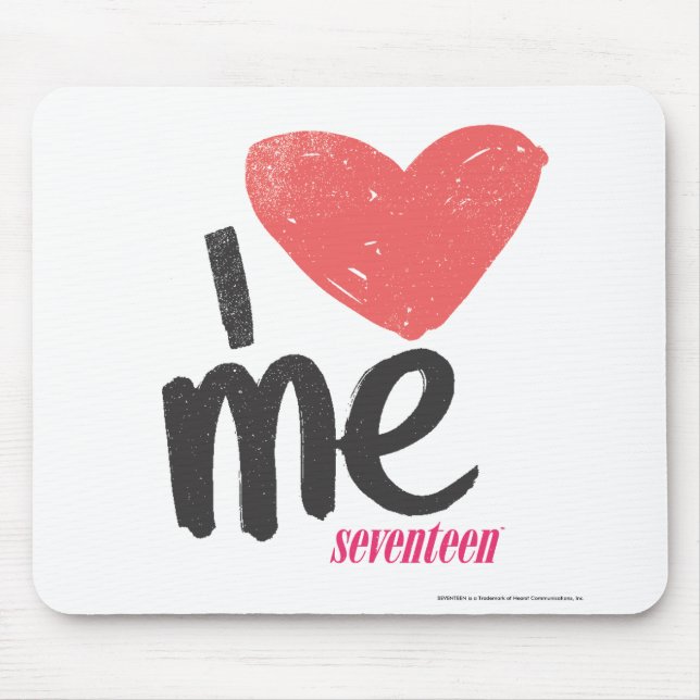 I Herz ich rosa Mousepad (Vorne)