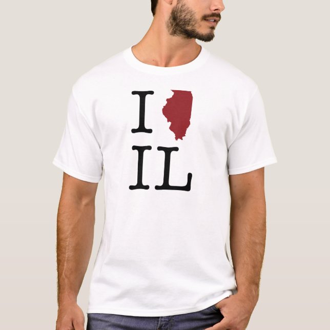 I Herz Illinois T-Shirt (Vorderseite)
