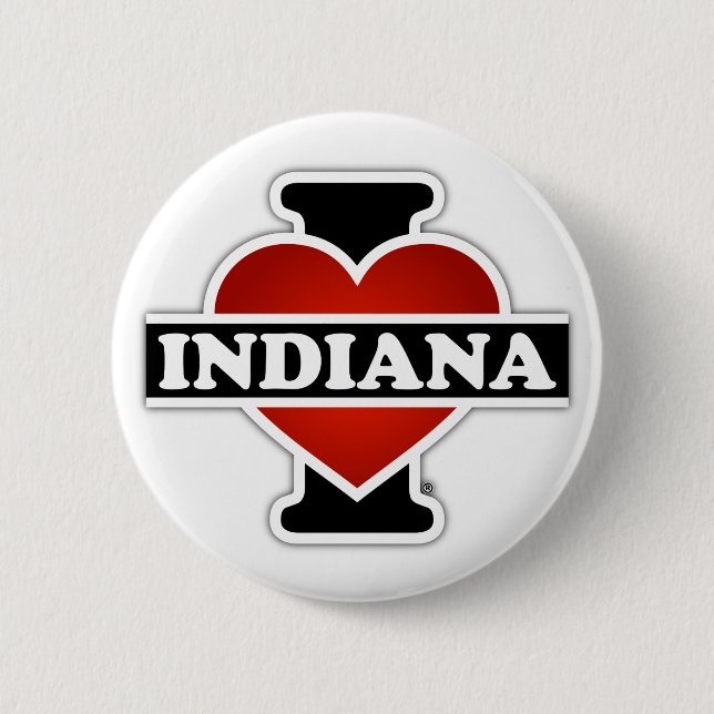 I Herz Indiana Button (Vorderseite)