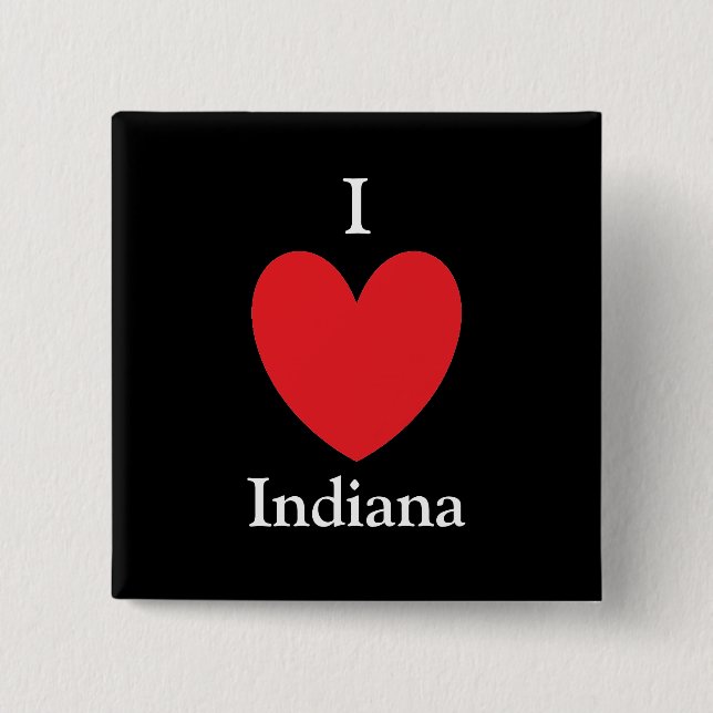I Herz-Indiana-Knopf Button (Vorderseite)