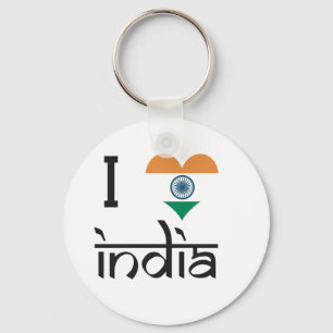 I "Herz Indien" - I Liebe Indien Schlüsselanhänger
