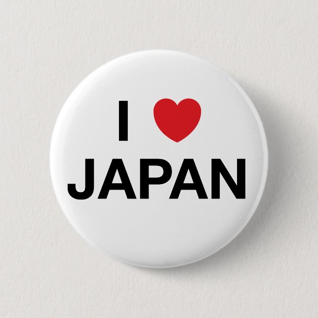 I HERZ-JAPAN-Abzeichen-Button Button (Vorderseite)