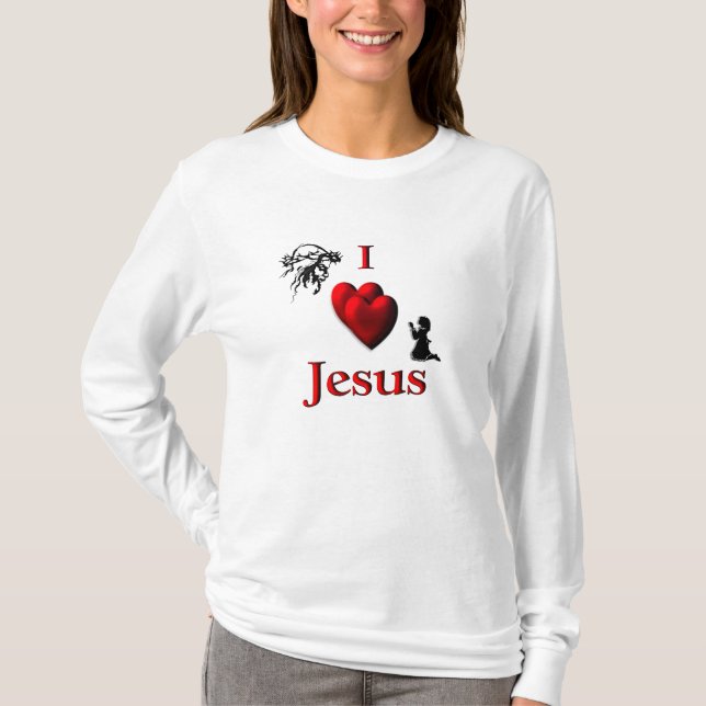 I Herz Jesus - Entwurf auf Front und Rückseite T-Shirt (Vorderseite)