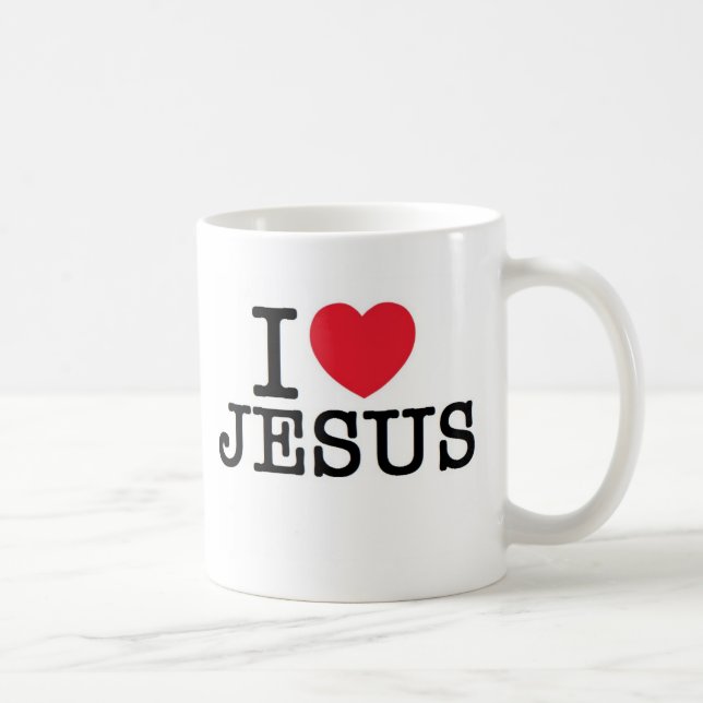 I Herz Jesus Kaffeetasse (Rechts)