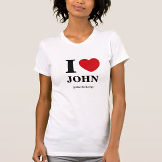 I Herz John, das T-Shirt der Frauen