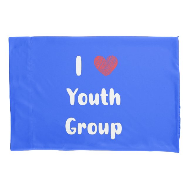 I Herz Jugendgruppe Pillowcase Kissenbezug (Vorderseite)
