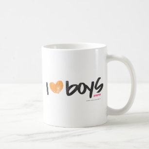 I Herz-Jungen orange Kaffeetasse