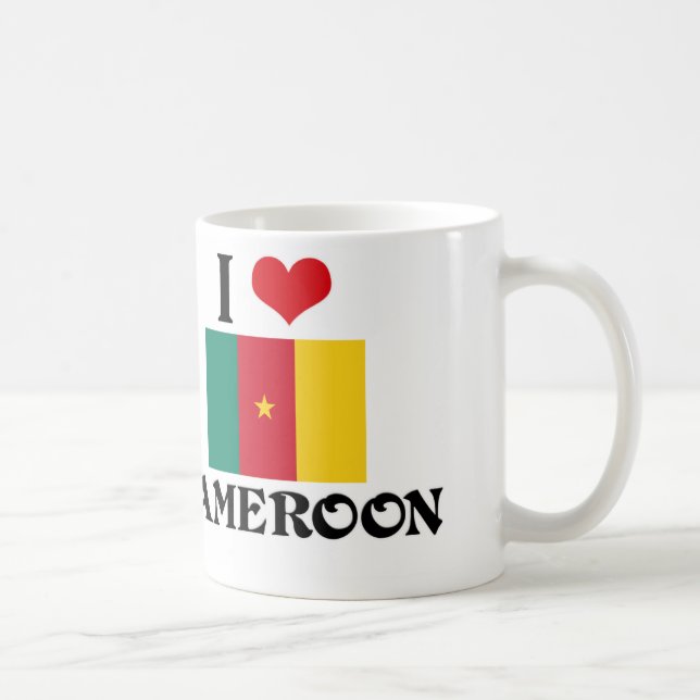 I HERZ KAMERUN KAFFEETASSE (Rechts)