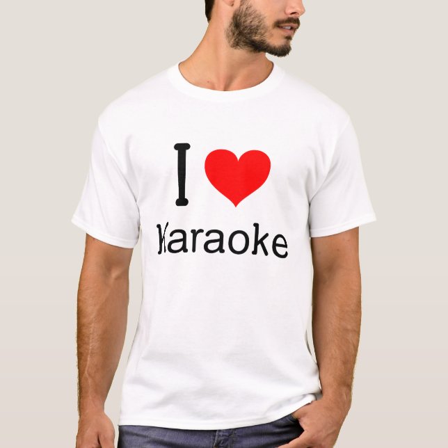 I (Herz) Karaoke T-Shirt (Vorderseite)