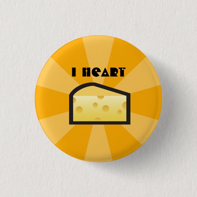 I Herz-Käse Button (Vorderseite)