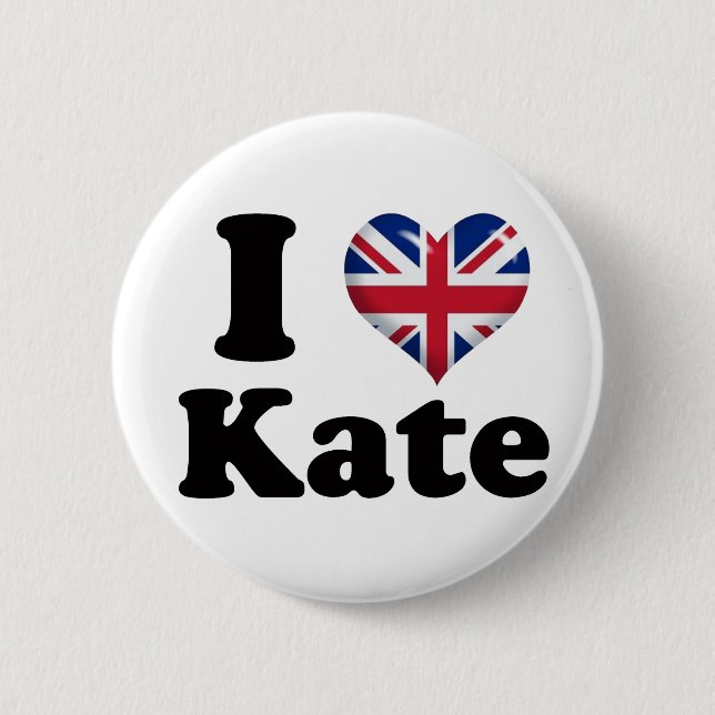 I Herz Kate Button (Vorderseite)