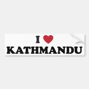 I Herz Kathmandu Nepal Autoaufkleber
