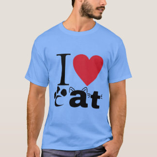 I Herz Katze T-Shirt