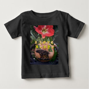 I (Herz) Kenya Buffalo Patch/Print Baby T-shirt