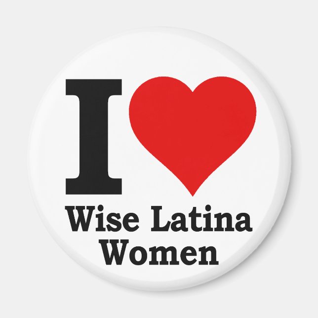 I (Herz) Kleine Latina Frauen Magnet (Vorne)