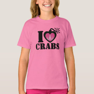 I Herz-Krabben T-Shirt