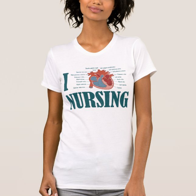 I Herz KRANKENPFLEGE T-Shirt (Vorderseite)