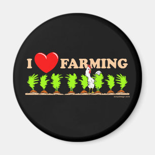 I Herz-Landwirtschaft Magnet
