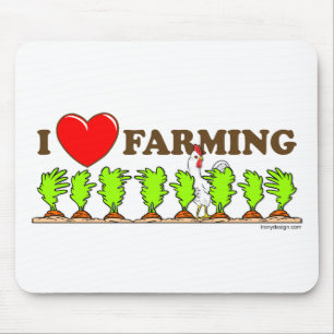 I Herz-Landwirtschaft Mousepad