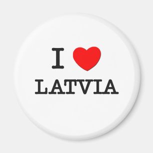 I HERZ LETTLAND MAGNET
