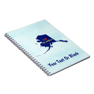 I Herz (Liebe) Alaska Notizblock