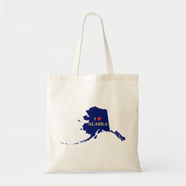 I Herz (Liebe) Alaska Tragetasche (Vorne)