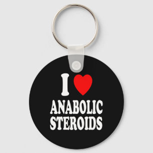 I Herz (Liebe) Anabolische Steroide Bodybuilding W Schlüsselanhänger