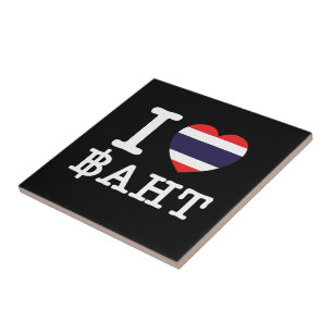 I Herz (Liebe) Baht Fliese