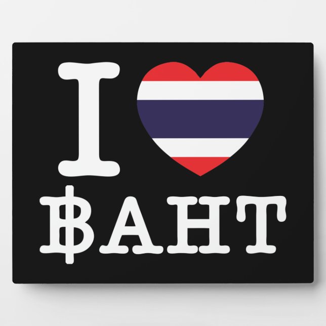 I Herz (Liebe) Baht Fotoplatte (Vorderseite)