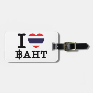 I Herz (Liebe) Baht Gepäckanhänger