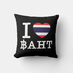 I Herz (Liebe) Baht Kissen