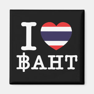 I Herz (Liebe) Baht Magnet