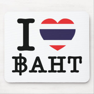 I Herz (Liebe) Baht Mousepad