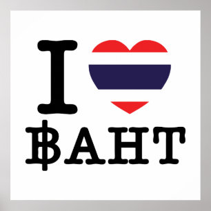 I Herz (Liebe) Baht Poster